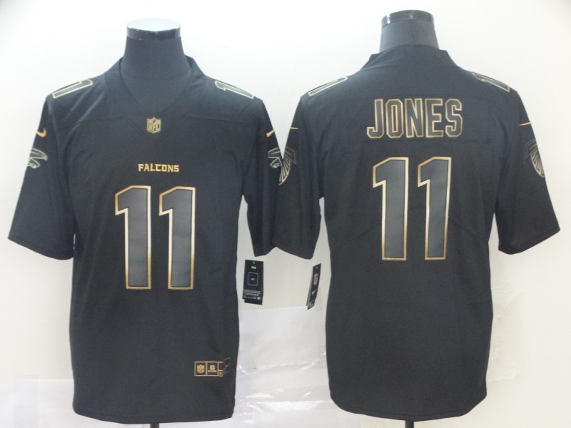 Men's Atlanta Falcons #11 Julio Jones Black Jersey